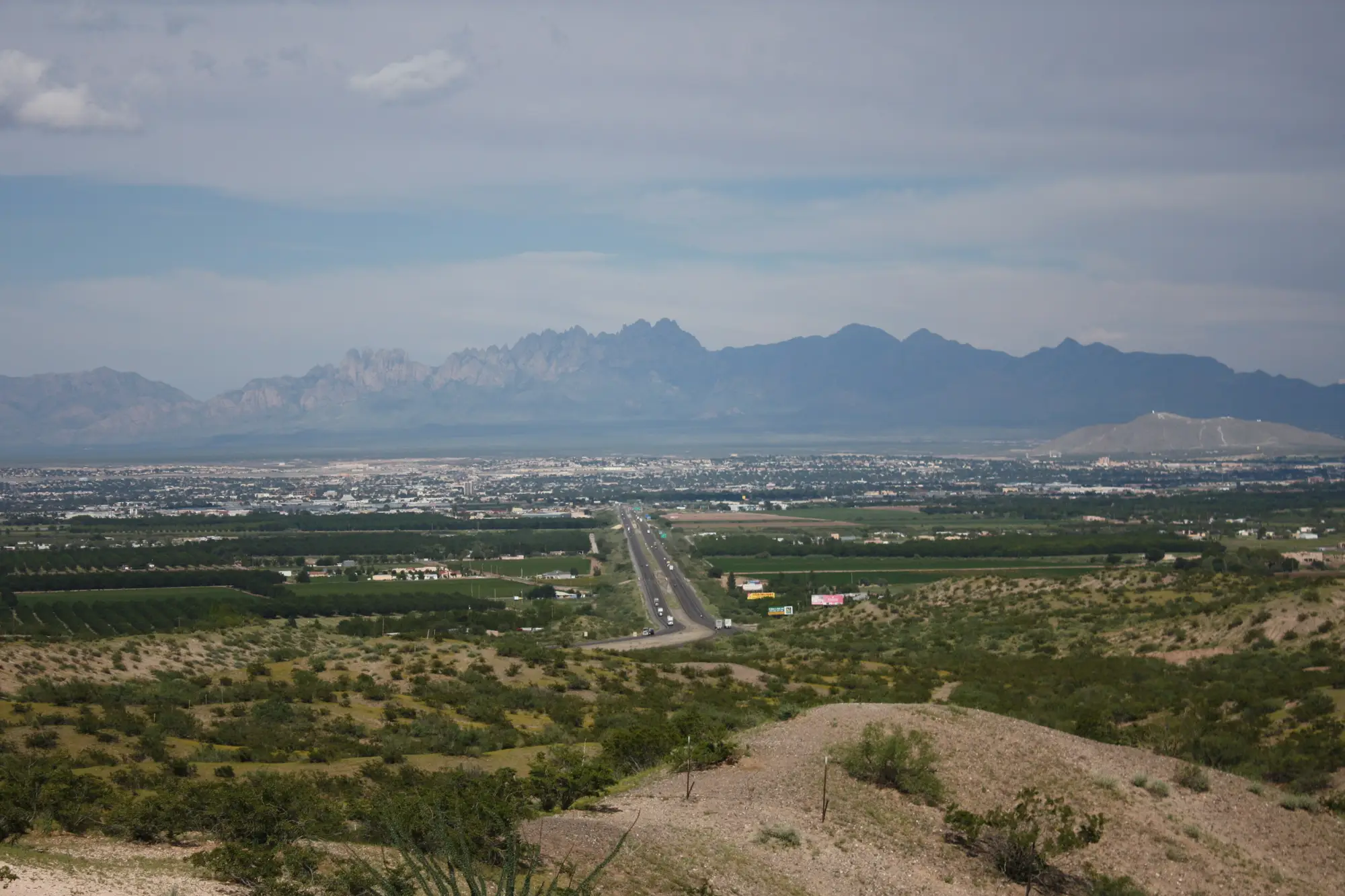 Las Cruces, New Mexico, with the Organ Mountains in the background